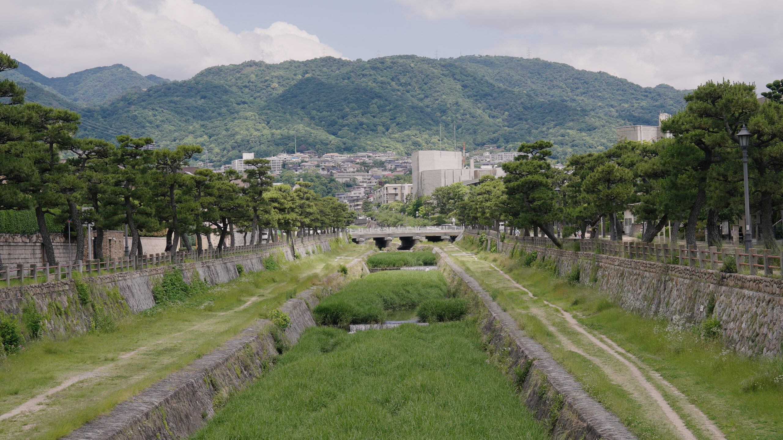 芦屋川の風景